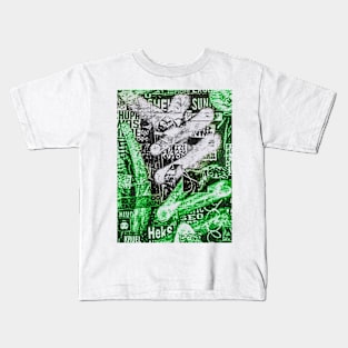 Street Art NYC Fluo Green Graffiti Kids T-Shirt